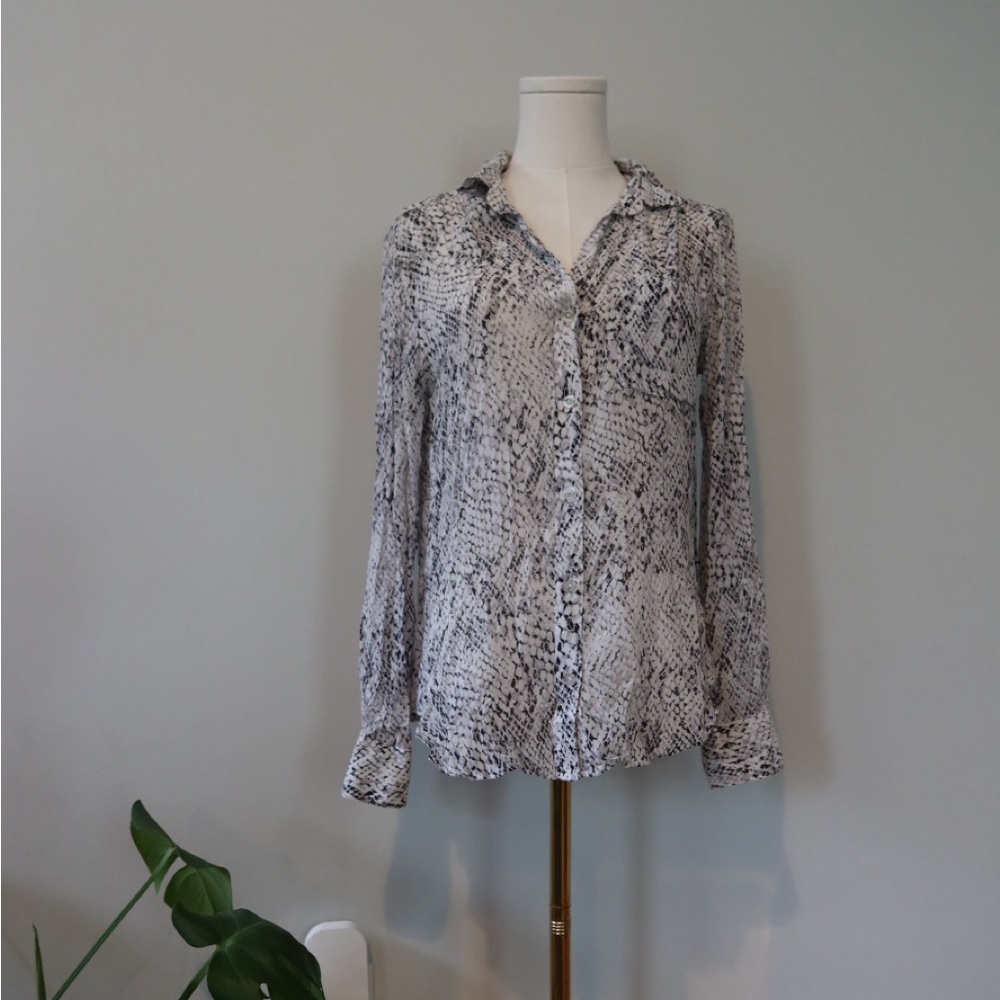 Cloth & Stone Women's Snakeskin Print Blouse